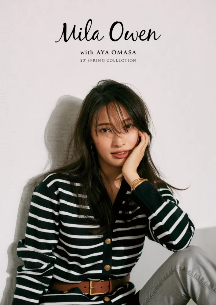 Mila Owen with AYA OMASA 23' SPRING COLLECTION