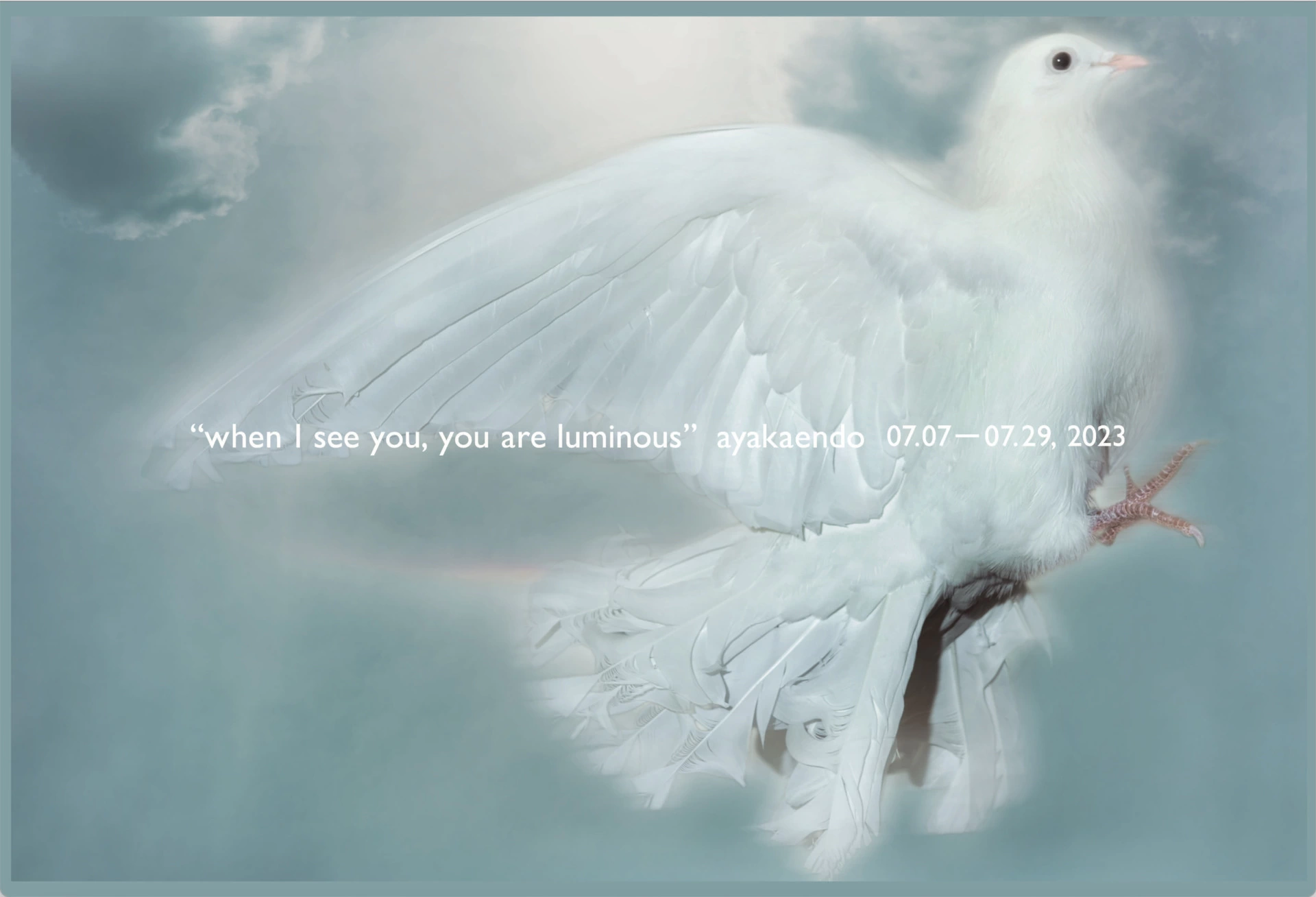 when I see you, you are luminous