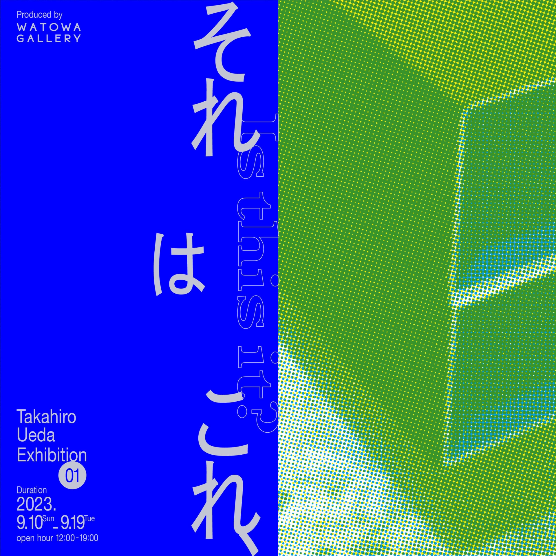 上田尚宏個展「それはこれ、」