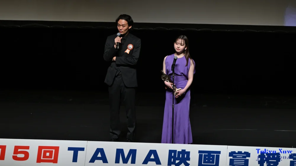 山田杏奈 & 福永壮志監督 ©Tokyo Now