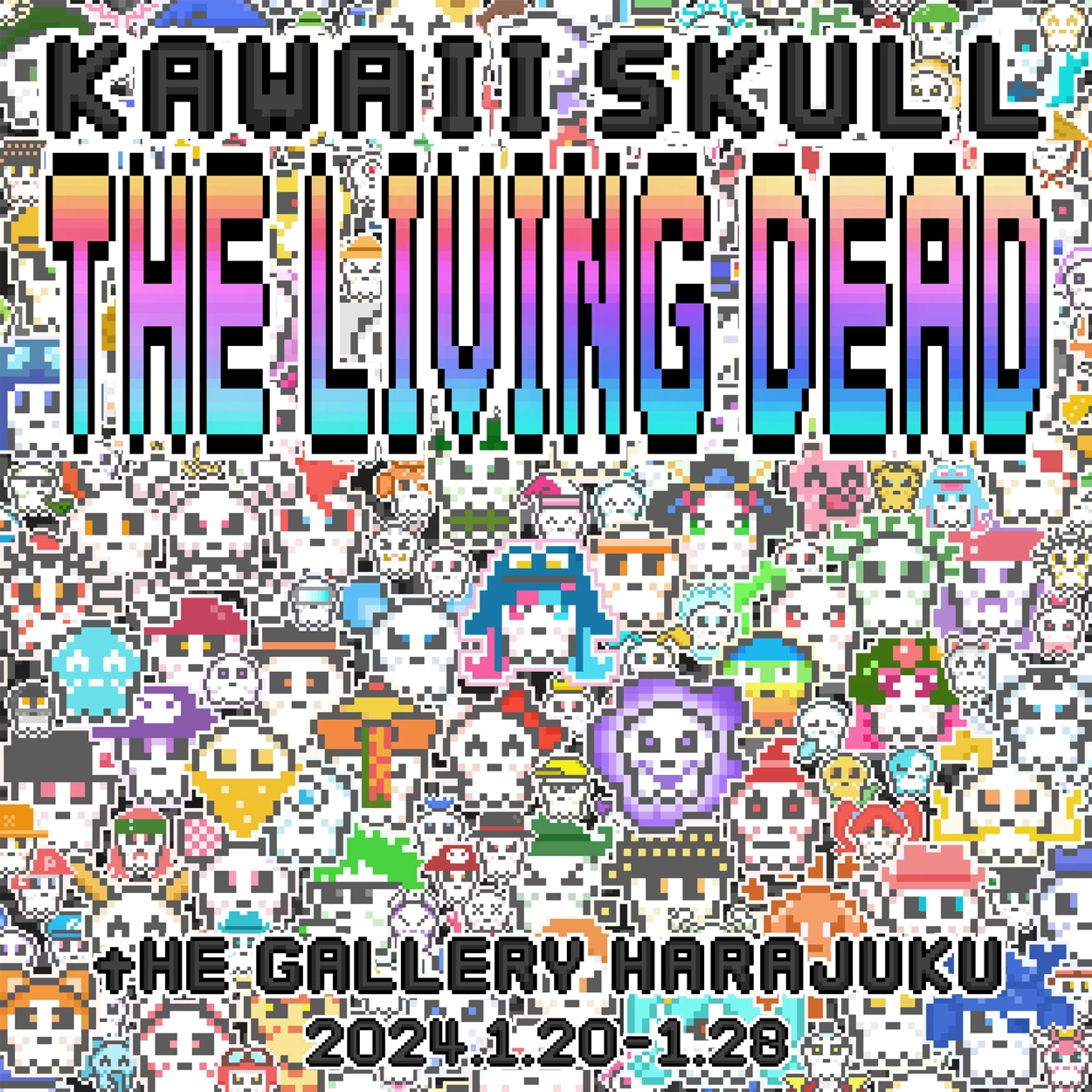 Kawaii SKULL “THE LIVING DEAD”