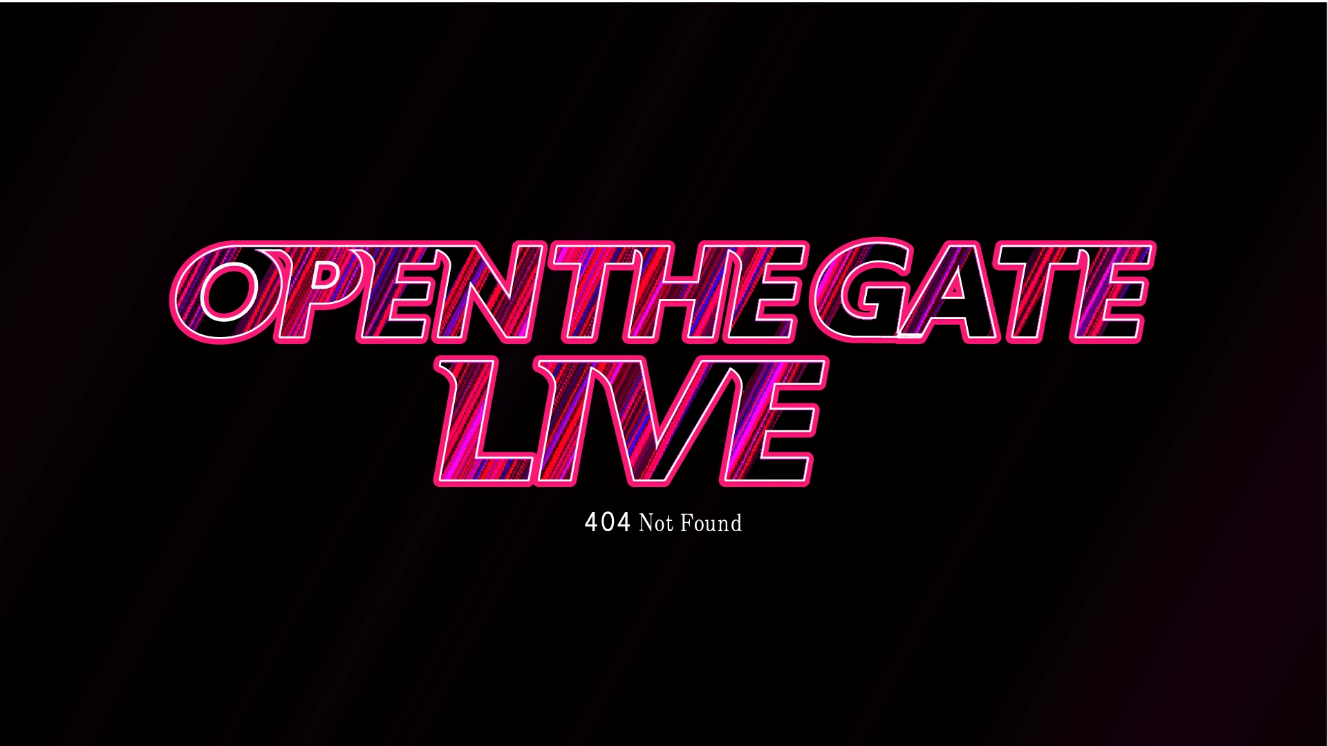 OPEN THE GATE LIVE