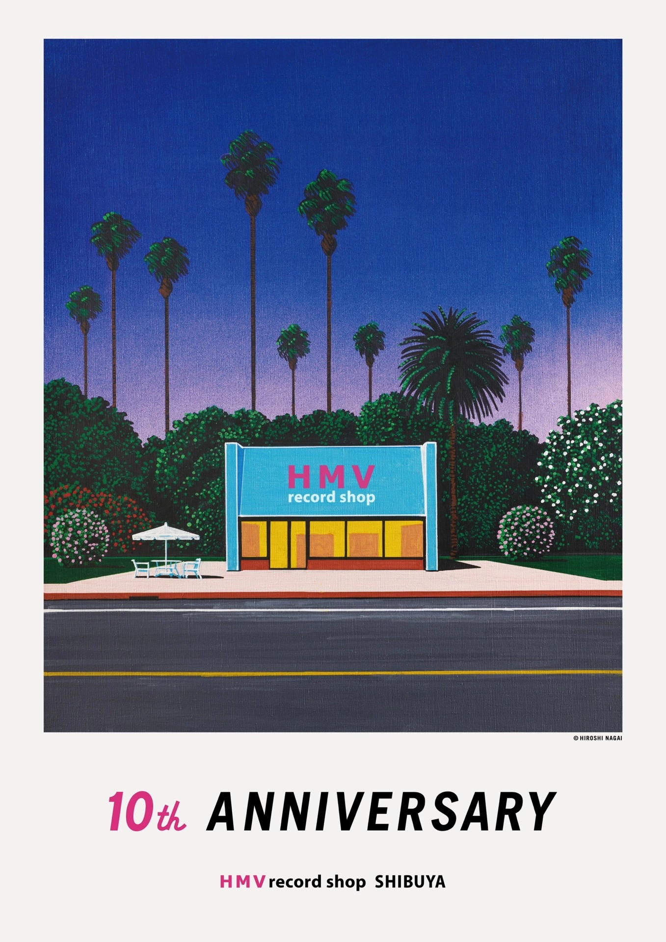 HMV record shop 渋谷 10周年記念展示 © HIROSHI NAGAI