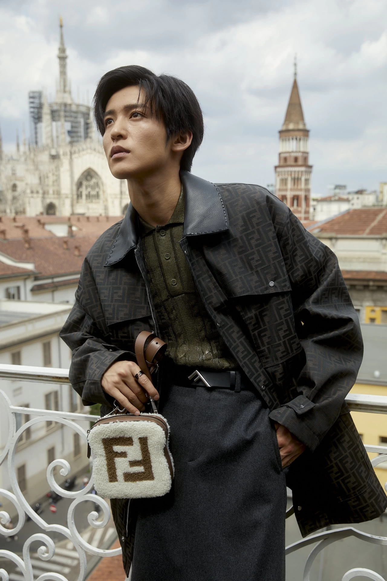 REN MEGURO IN FENDI FW24-25 COLLECTION