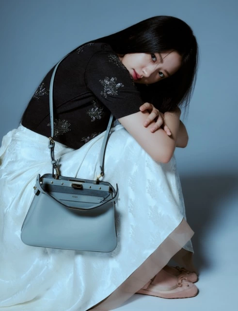 FENDI Peekaboo Soft Small Special Shooting featuring South Korean singer An Yu Jin