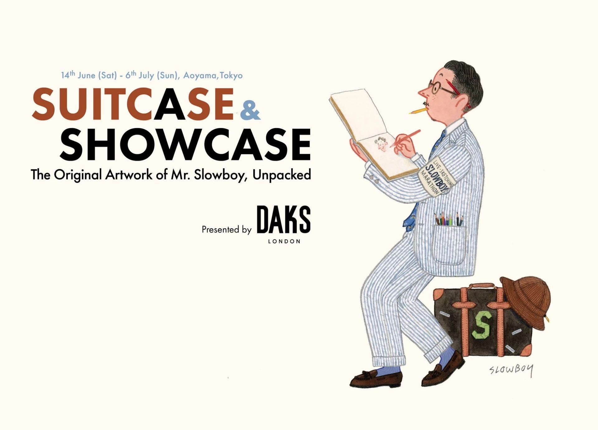 Mr. Slowboy個展『Suitcase and Showcase - The Original Artwork of Mr. Slowboy, Unpacked』