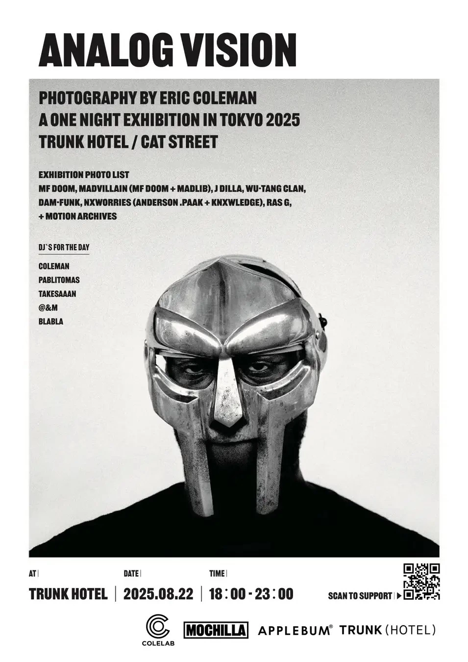 ANALOG VISION: PHOTOGRAPHY BY ERIC COLEMAN / A ONE NIGHT EXHIBITION IN TOKYO 2025