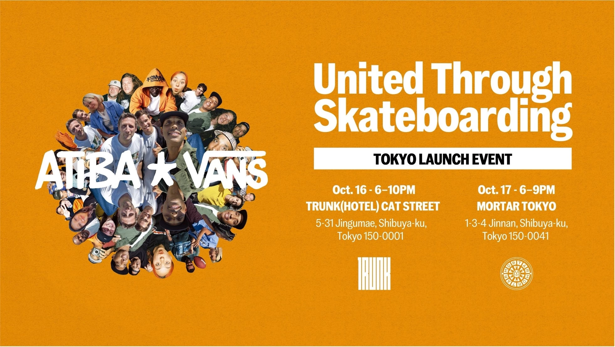 ATIBA×VANS "United Through Skateboarding" Tokyo Launch Event