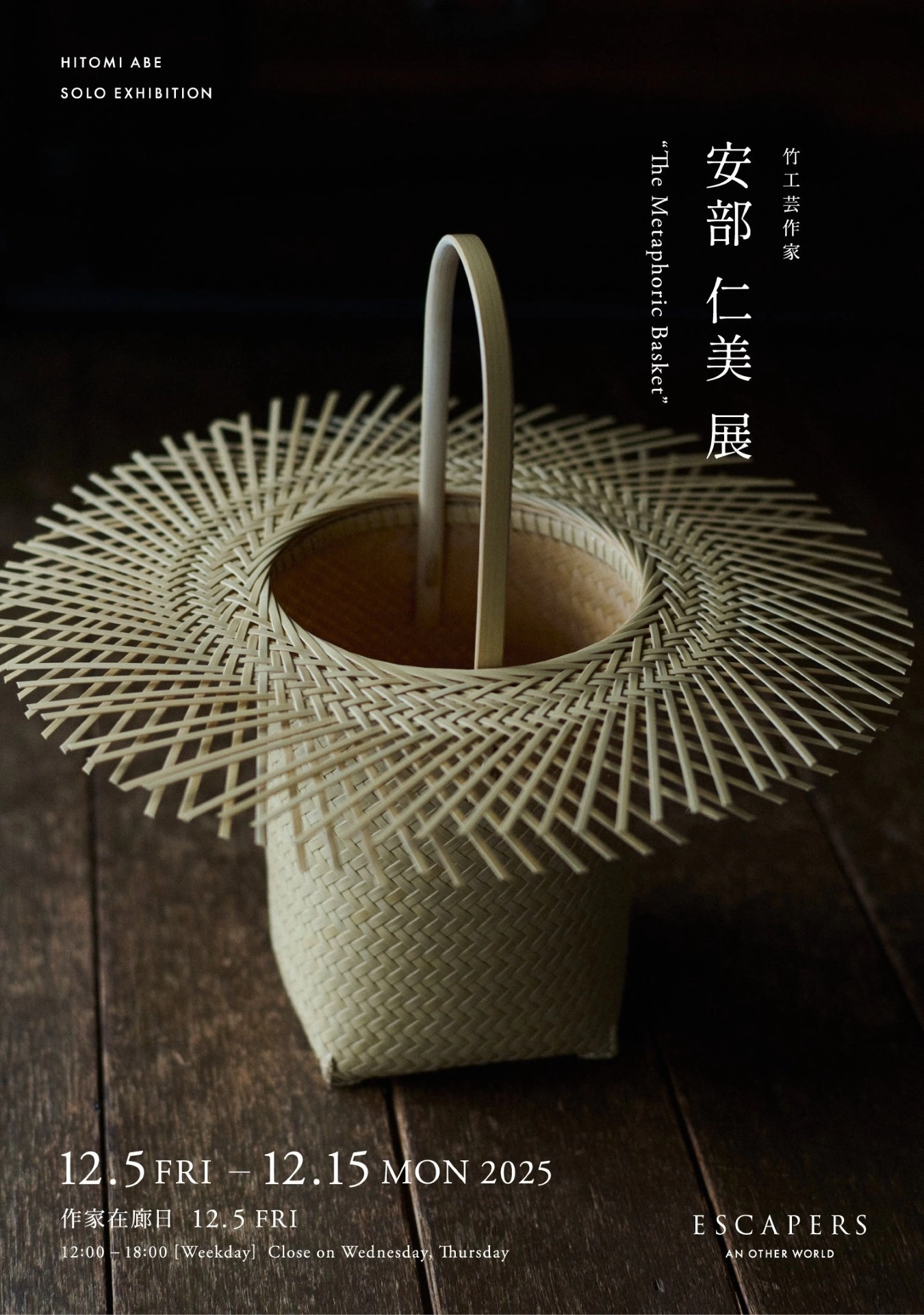 安部 仁美 個展 "The Metaphoric Basket"