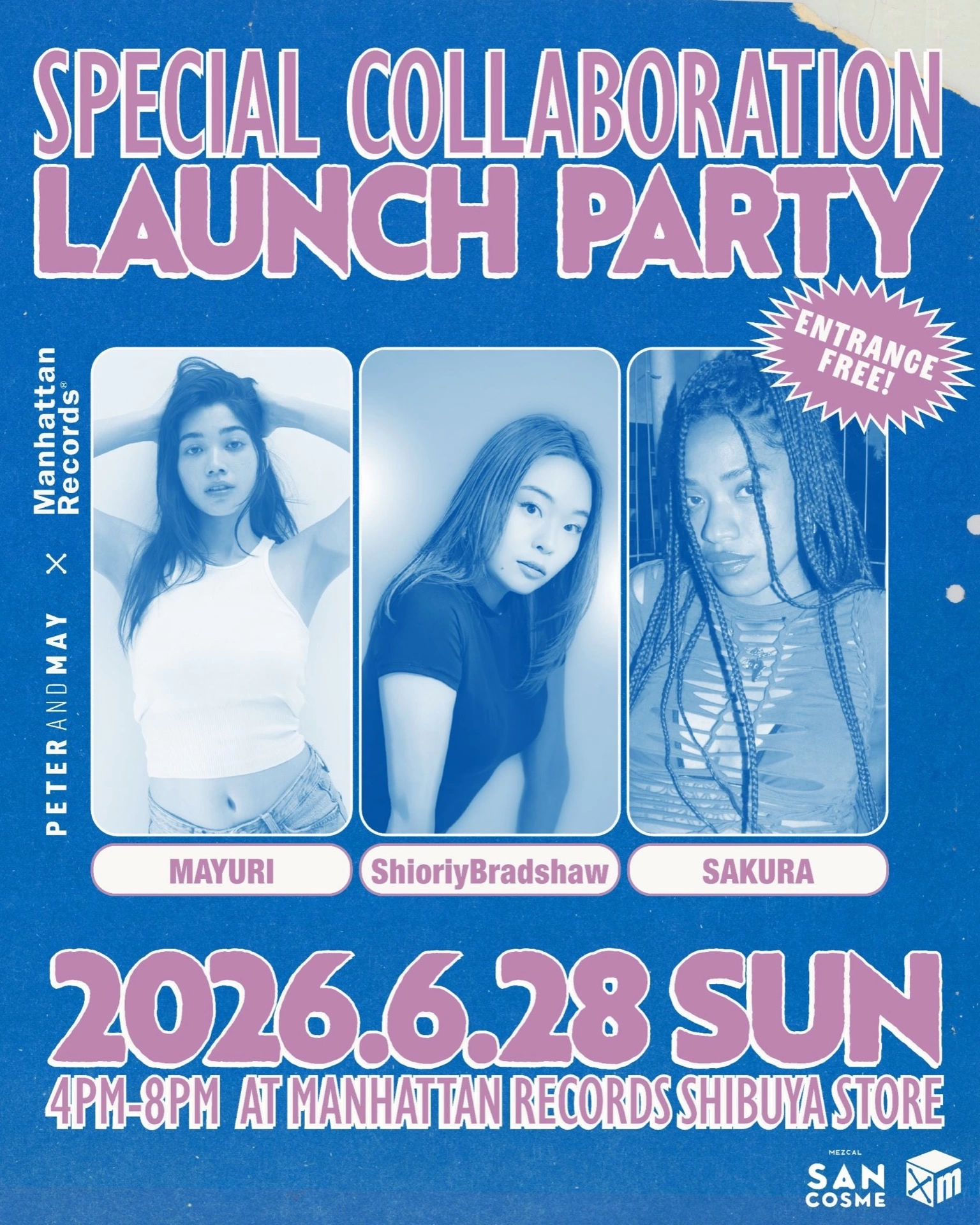 「PETER AND MAY × Manhattan Records」Special Collaboration Launch Party