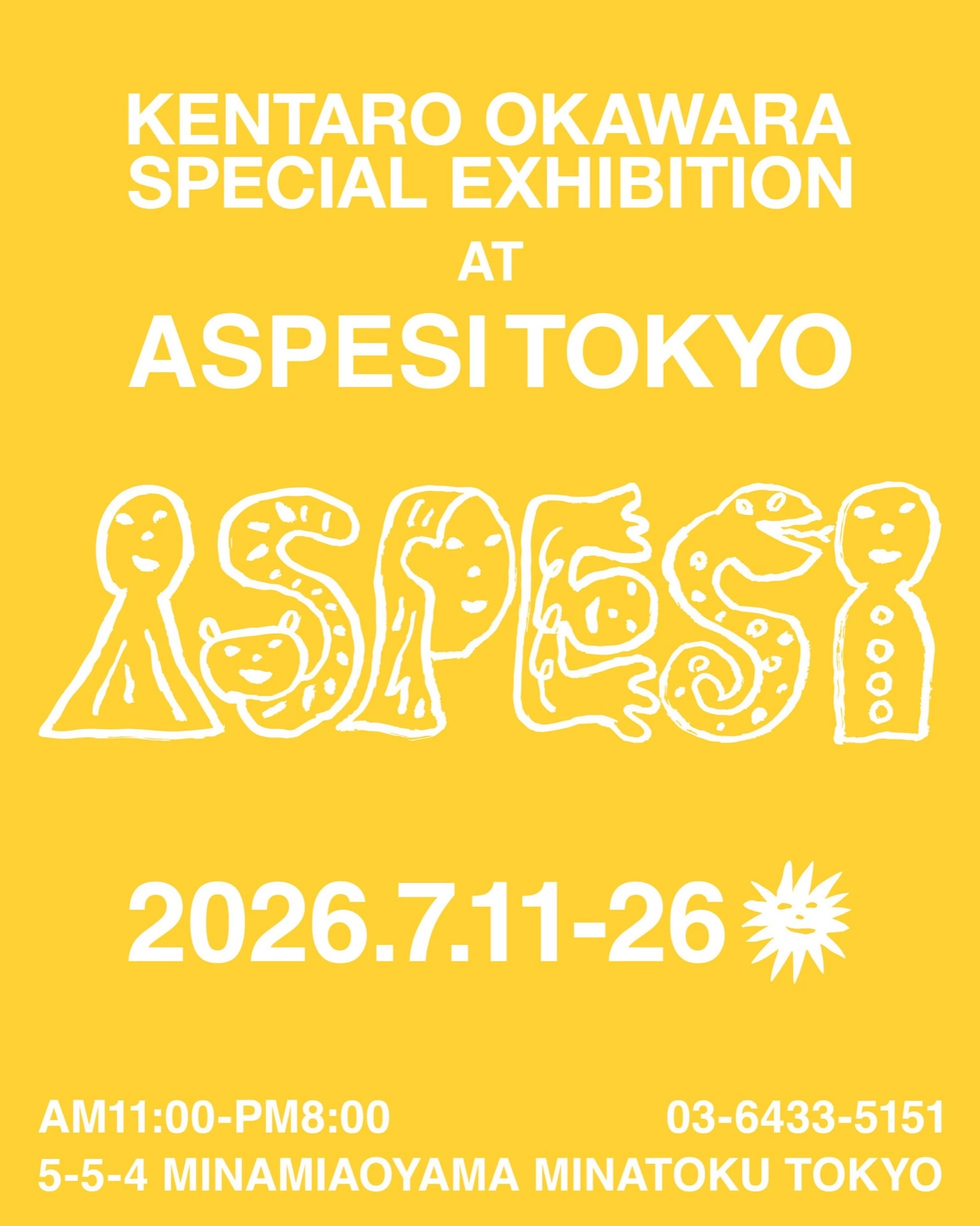 KENTARO OKAWARA SPECIAL EXHIBITION AT ASPESI TOKYO