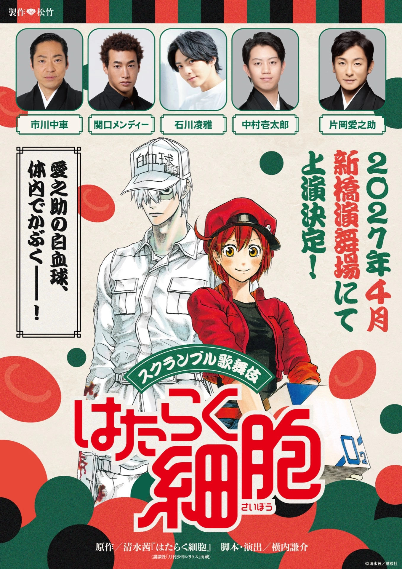 スクランブル歌舞伎『はたらく細胞』チラシ