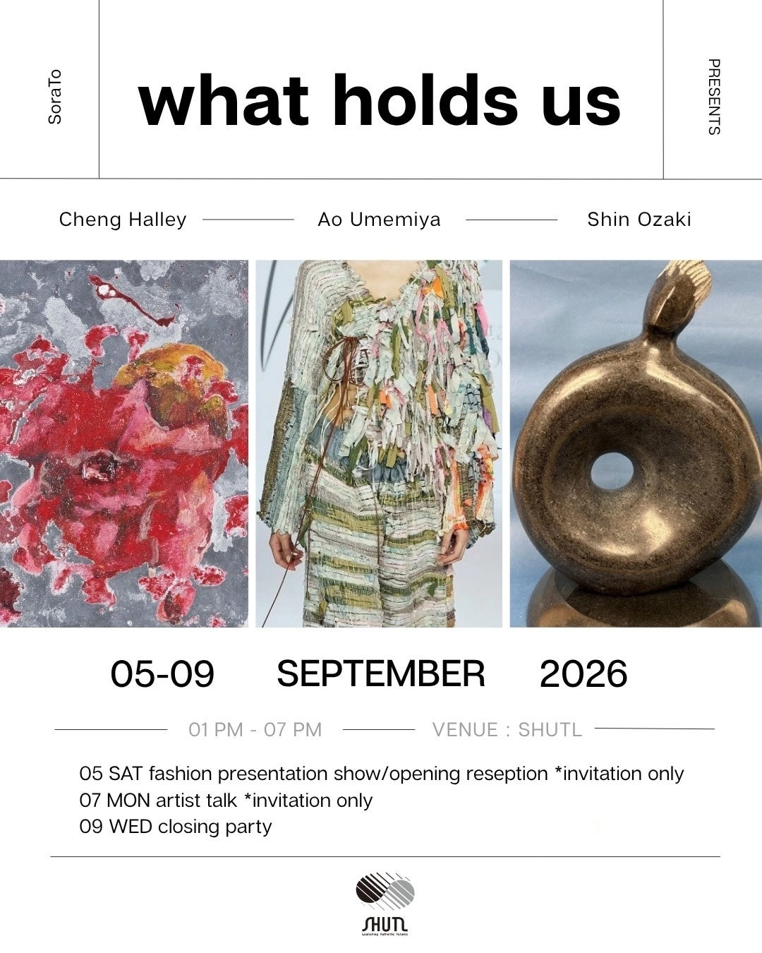 Exhibition “what holds us ―私たちをかたちづくるもの―”