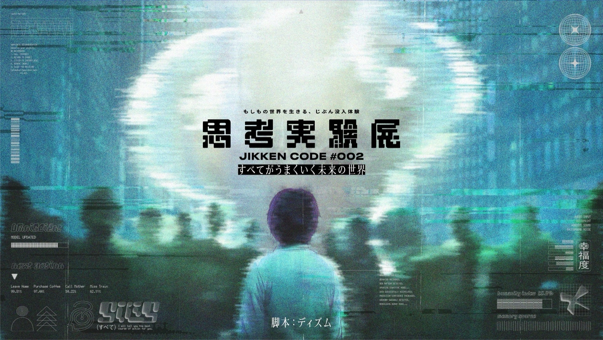 思考実験展 JIKKEN CODE #002 ―すべてがうまくいく未来の世界―